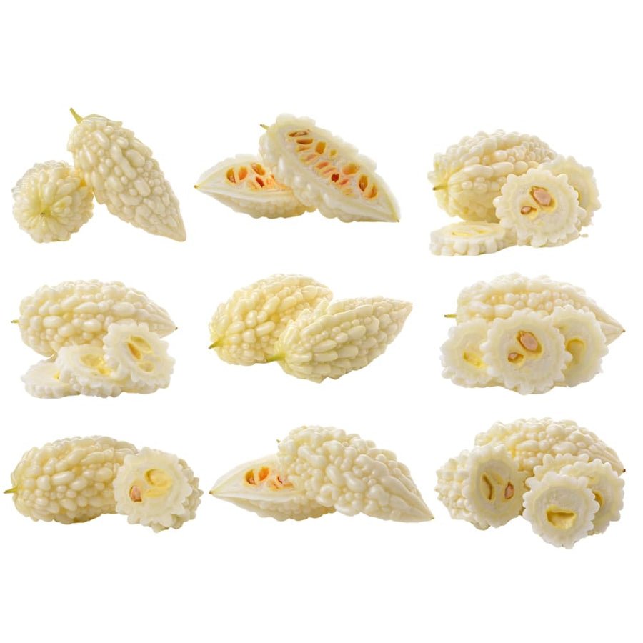 20 Bitter Melon Seeds for Planting, White Bitter Gourd Vegetable Seeds for Home Garden, Vegetable Vine Plants Seed