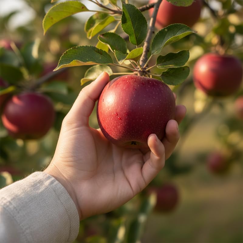 Cold Hardy Apple Tree 2–3 Ft Tall, Fruit Apple Tree Plant for Outdoor Garden, Sweet Crisp Apples for Backyard Orchard or Home Garden Growing
