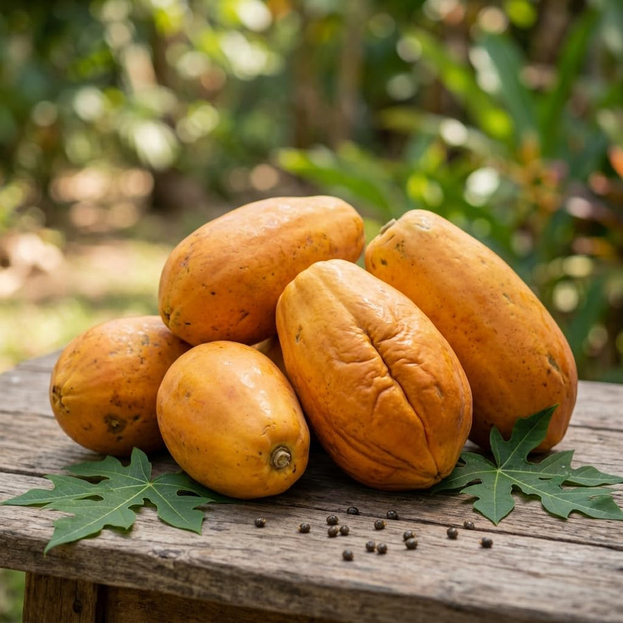 Sweet Papaya Plant Live, Papaya Fruit Tree Live for Outdoor and Container Growing, Starter Plant in Half Gallon Pot