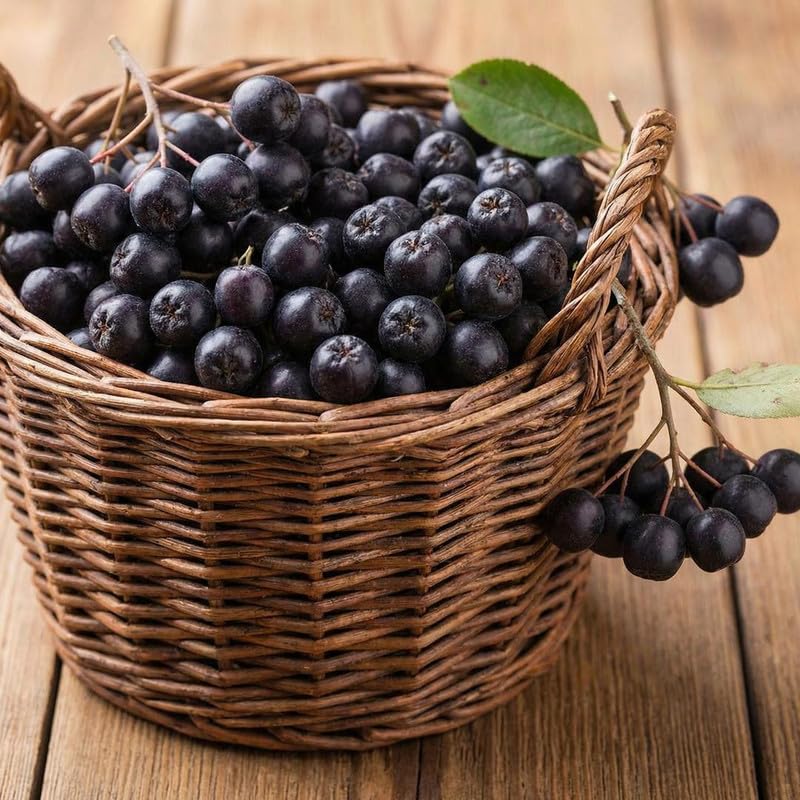 Set 12 Black Chokeberry Cuttings, Black Aronia Rooted Cuttings, Cold Hardy Berry Plant for Outdoor Garden