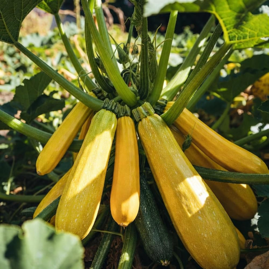 Set of 50 Dark Green Zucchini Seeds, Zucchini Vegetable Plant, Fresh Summer Squash for Outdor Gardening