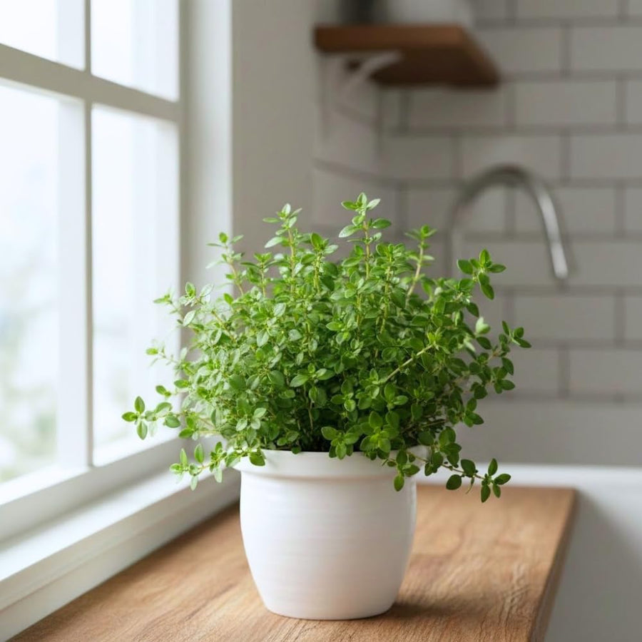 Set 2000 Thyme Seeds for Planting, Hardy Thyme, Greem Thyme Herb Seeds, Perennial Herb for Containers, Borders and Outdoor Garden