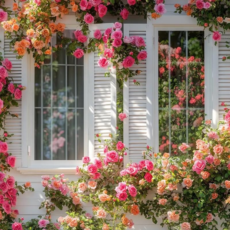 Random Single Color Climbing Roses Live Plants 7 Months Old, Rose Bushes Ready to Plant 5-9" Tall, Very Fragrant, Can Grow As Climber or Bush Tree or Trellises, Walls, Fences
