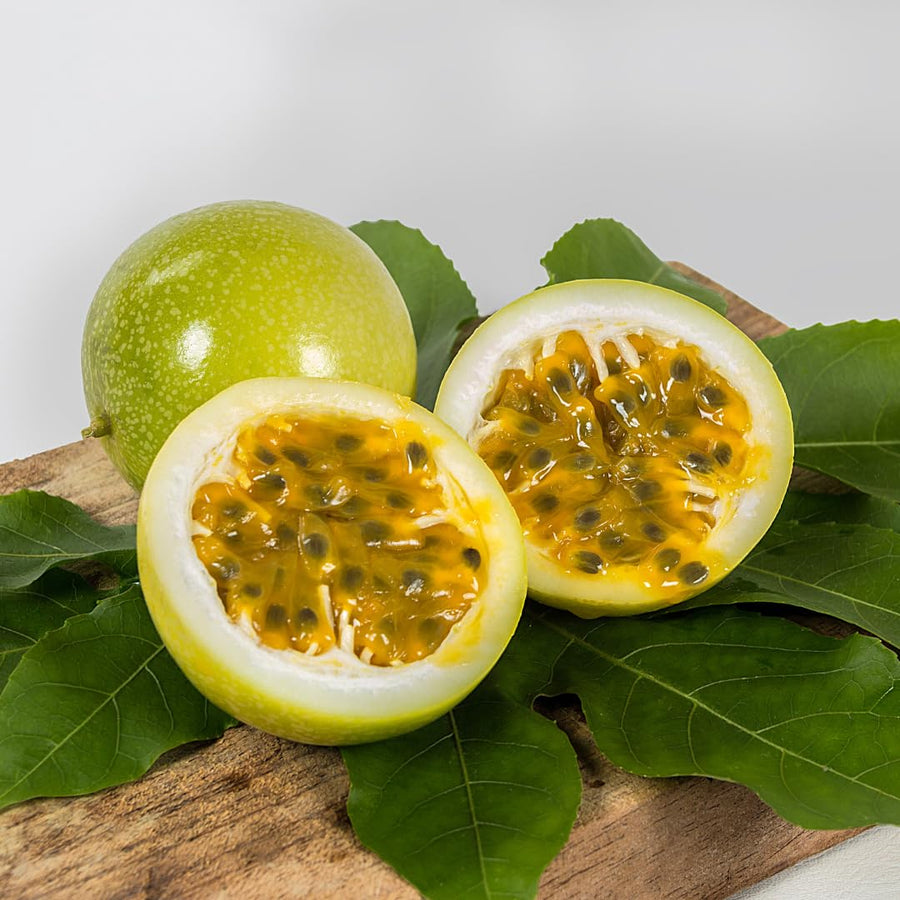 Live Passionfruit Plant Vine - 6 to 8 Inches Tall, Hardy and Fruit-Bearing, Yellow Passion Fruit Tree Live Plant, for Planting Home Gardens and Containers