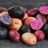 2 Lbs Mixed Potato Tubers High Yielding for Outdoor Planting,Vegetables Potatoes Plants Bulbs Seeds, Heirloom Seed Potato Live Tuber: Purple, Yellow, Red