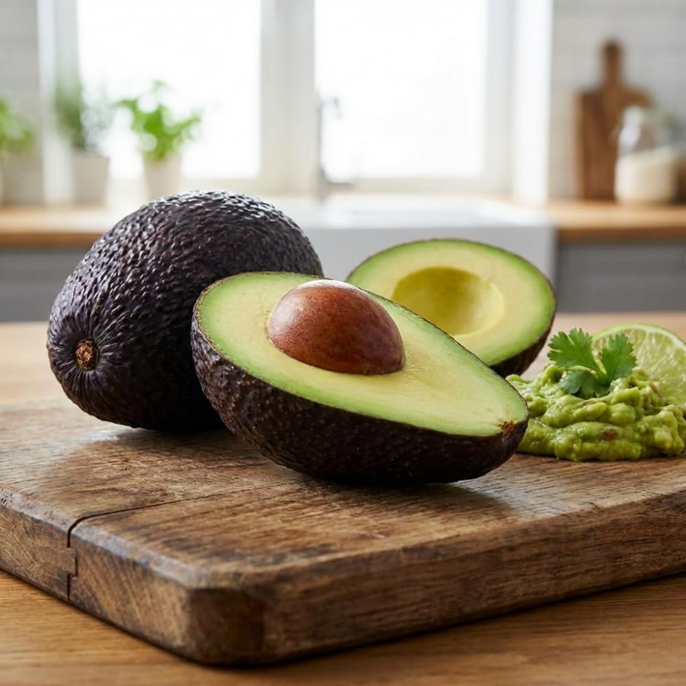 Dwarf Avocado Tree Live Plant, HASS Avocado Plant, 1 Year Old Fruit Tree, Well Rooted, 16-20 Inches Tall, Indoor Outdoor Growing