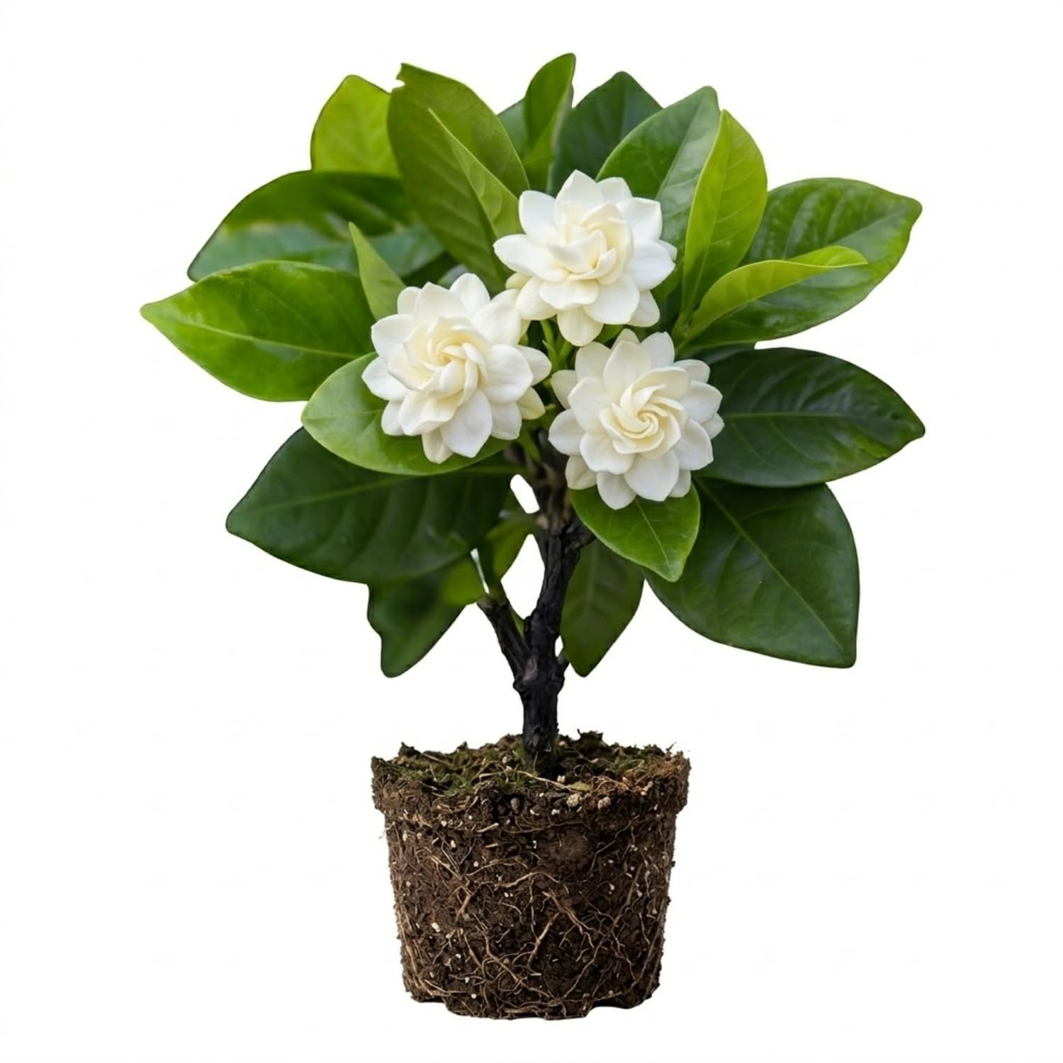 Frostproof Cape Jasmine Plant, Fragrant Jasmine Flower Vine 4-8 Inches Well Rooted for Container, Hanging Basket Growing