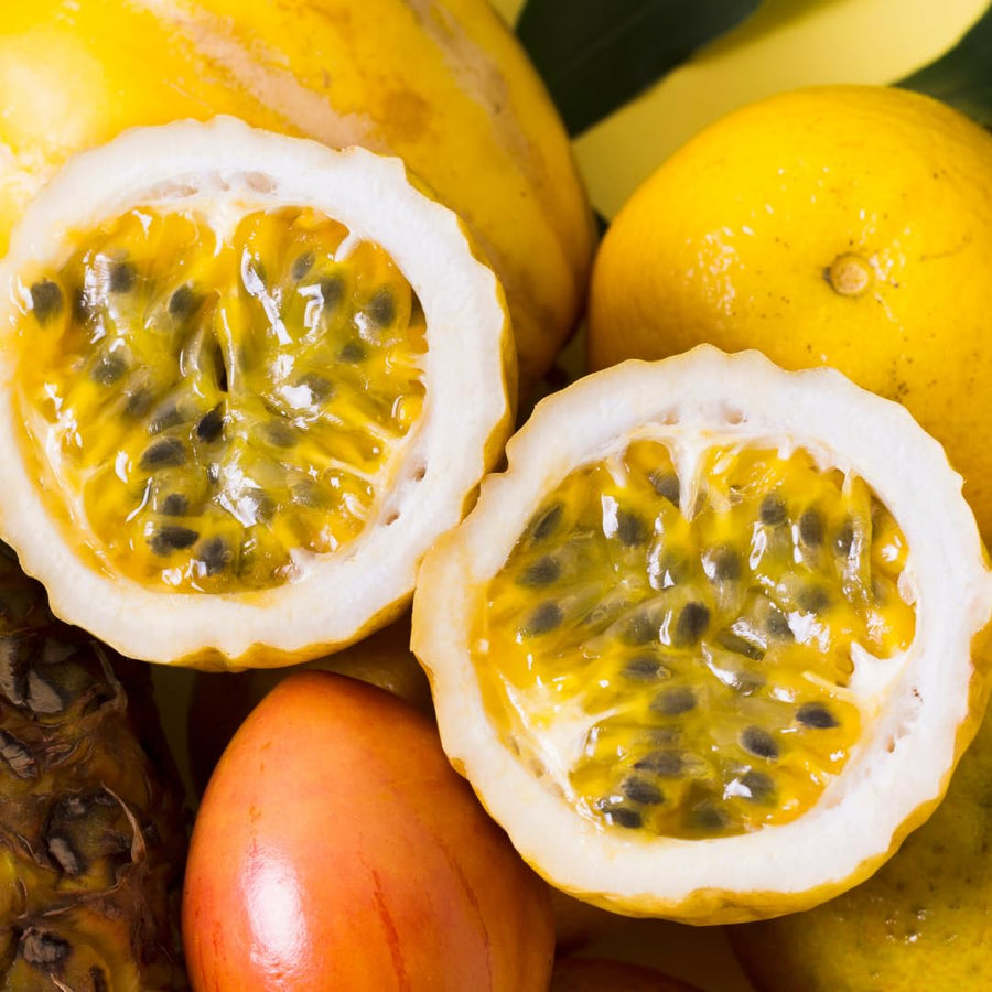 Live Passionfruit Plant Vine - 6 to 8 Inches Tall, Hardy and Fruit-Bearing, Yellow Passion Fruit Tree Live Plant, for Planting Home Gardens and Containers