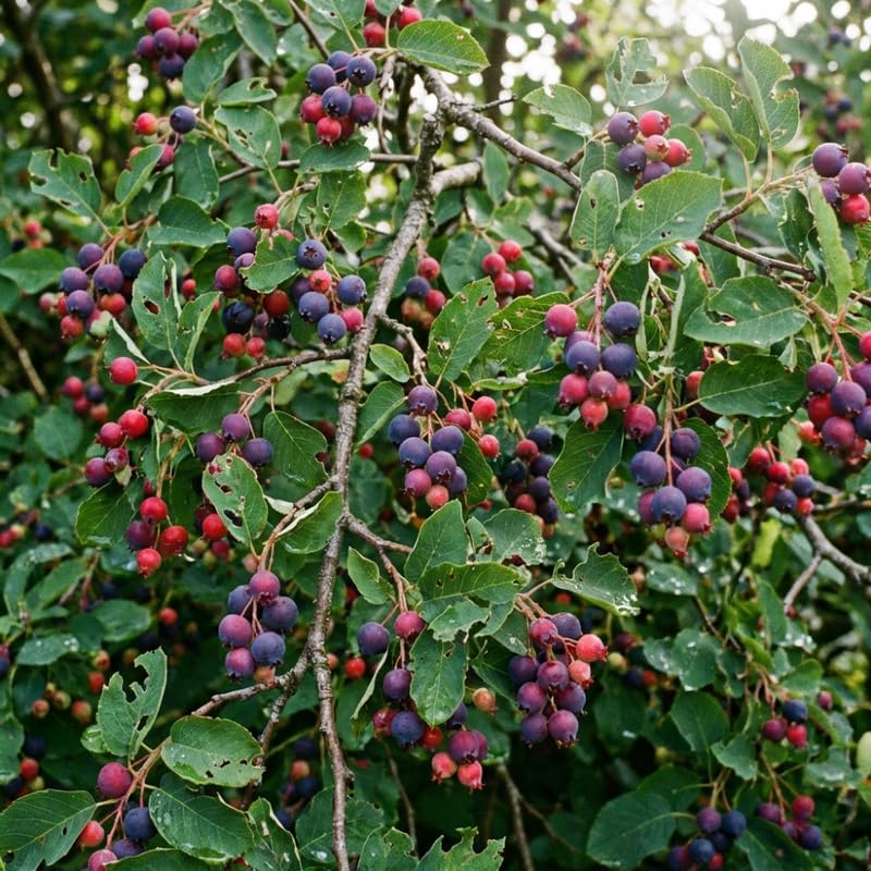 Pack of 2 Serviceberry Tree Live Plant, Serviceberry Plant, Bare Roots, 2-3 Years Old Plant, 16-24 Inc Tall, Sweet Edible Berries for Outdoor Garden