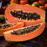 Dwarf Papaya Plant Live, 10-12" Tall Tropical Fruit Tree in Half-Gallon Pot, Fast Growing for Container or Garden