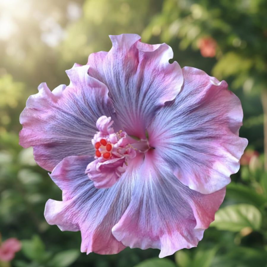 Set of 7 Hibiscus Cuttings for Planting, Tropical Flowering Plants, Ready to Grow, Suitable for Outdoor Garden or Containers (Purple Hibiscus)