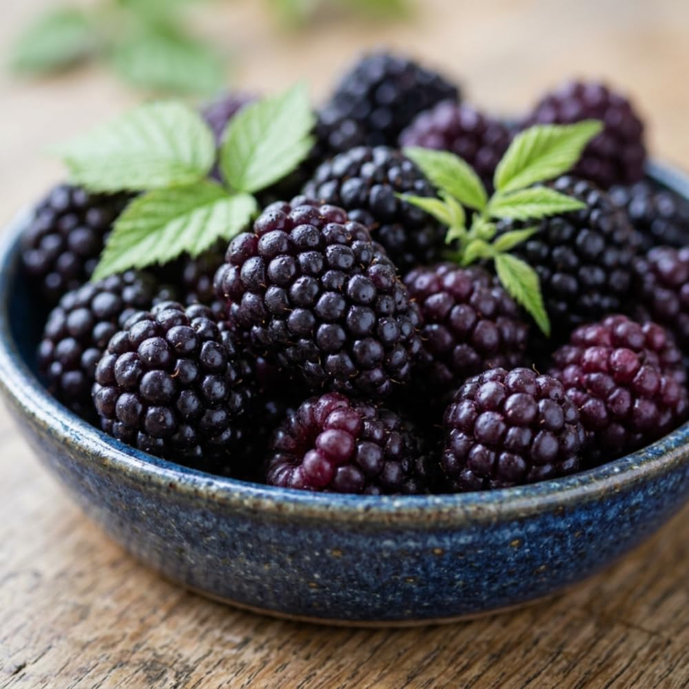 Thornless Boysenberry Plant, Boysenberry Plant for Planting, 5-7 Inc Tall, Sweet Boysenberries for Indoor Outdoor Growing