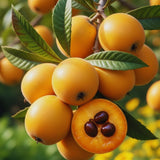 Loquat Tree Live Plant, Golden Loquat Plant Live, Cold Hardy Fruit Tropical Plant, Home Orchard Planting, 4 Inc Pot