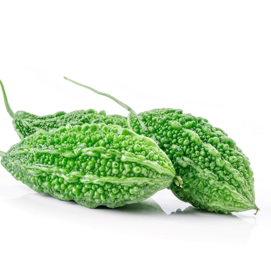 25 Short Bitter Melon Seeds for Planting, Green Bitter Gourd Vegetable Seeds for Home Garden, Vegetable Vine Plants Seed