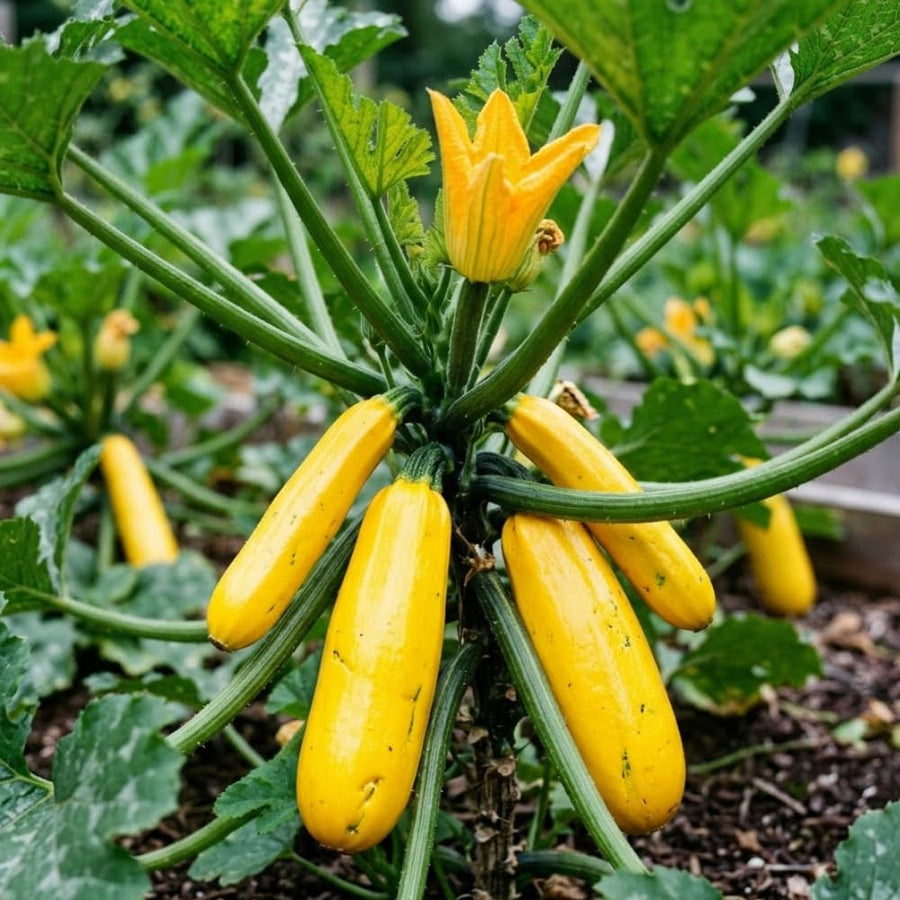 Pack of 75 Golden Zucchini Seeds, Zucchini Plant Live, Golden Fruit, Summer Squash Seeds for Planting