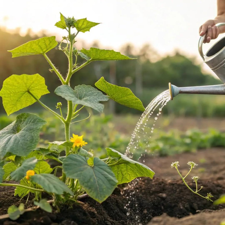 Cucumber Plants Live in 4'' Pot, Vegetable Plants, Cucumber Live Plants for Outdoor Planting, Live Green Cucumbers Plants