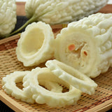 White Jade Bitter Melon Live Plant in 4 Inch Pot, 6-8'' Tall, Bitter Melon Plant Live, High-Yield Climbing Vegetable Plant, Vegetable for Yard, Garden and Patio Planters