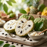 Sugar Apple Tree Live Plant, Sugar Apple Plant Live, 4-8 Inc Tall, 4 Inc Pot, Sweet Tropical Fruit Tree for Container and Outdoor Garden