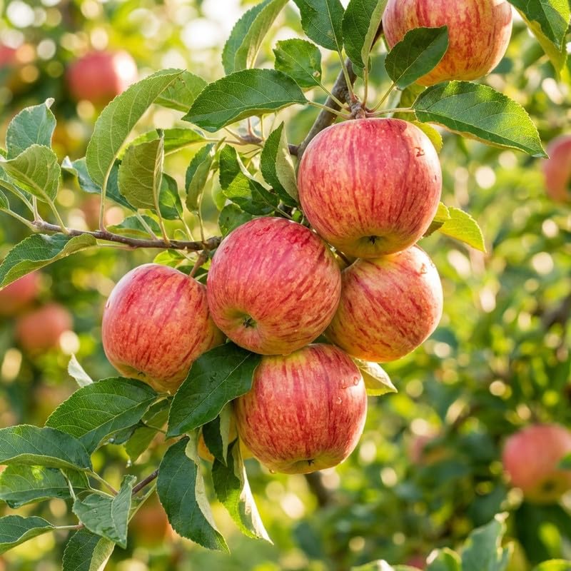 Sweet Apple Tree 2–3 Ft Tall, Fruit Apple Tree Plant for Outdoor Garden, Sweet Crisp Apples for Backyard Orchard or Home Garden Growing