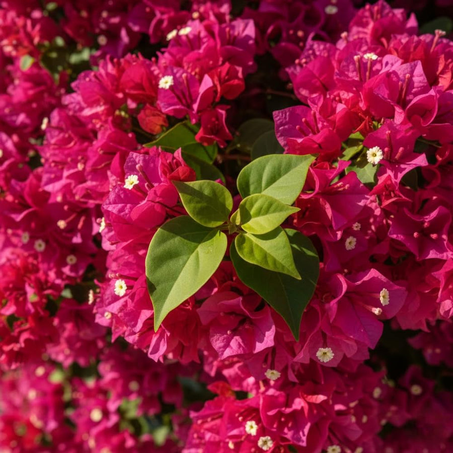 Bougainvillea Plant Live, Bougainvillea Flower Plants, Trailing Flowering Vines, Vibrant Blooms, 4-7 Inches Tall in 4 Inch Pot for Growing (Red Purple)