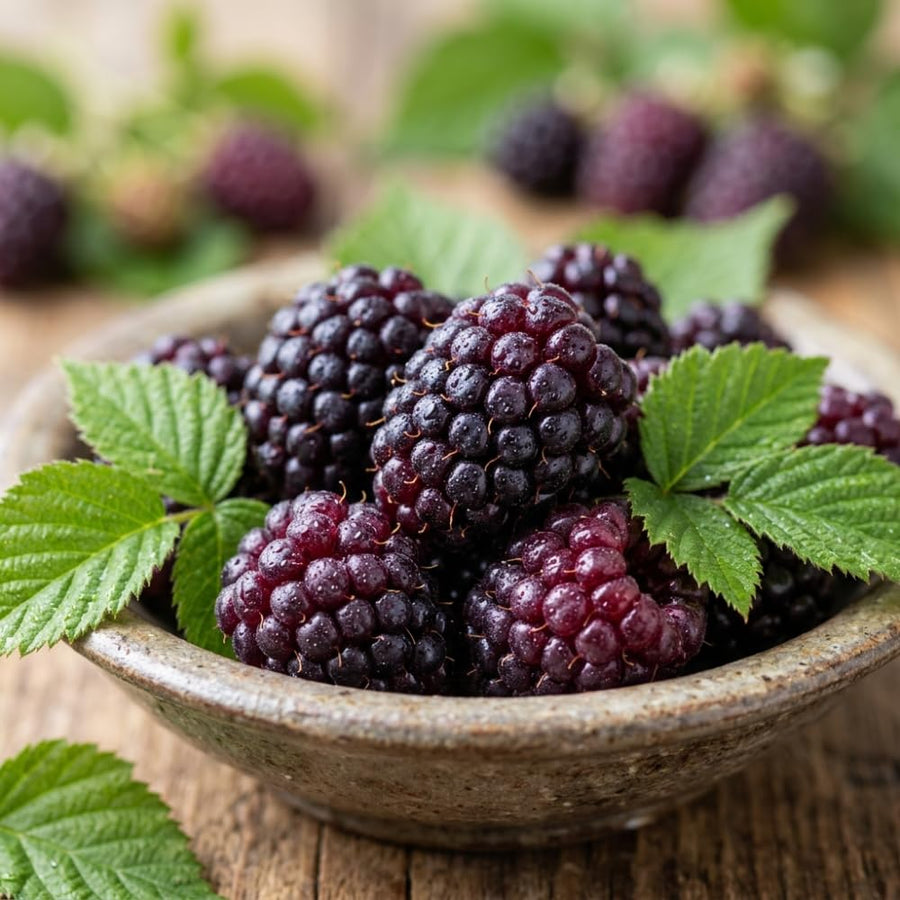 Boysenberry Plant, Thornless Boysenberry Plant Live, 5-7 Inches Tall, Sweet Boysenberries, Fruit Bearing Berry Vine for Outdoor Garden and Trellis Growing