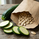 Set 50 Seeds Zucchini Seeds for Planting, Dark Green Zucchini Seeds, Summer Squash Seed for Indoor Outdoor Planting