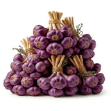 1 LB Jumbo Size Purple Garlic for Planting in Spring, Softneck Hardneck Garlic Bulbs for Planting, Fresh and High Yield, Cold Hardy, Fast-growing, 5-6 Bulbs Garlic