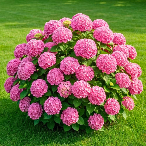 Pink Hydrangea Plant Live Tree, Rare Color, 4" Pot, Perennial and Hardy Blooming Shrub for Garden Spring Planting