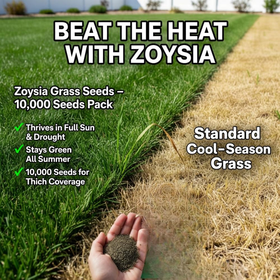 10000 Emerald Zoysia Grass Seeds for Lawn, Emerald Zoysia Grass Seeds, Lawngrass Seed, Drought Tolerant for Outdoor Lawn and Garden