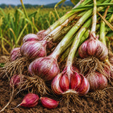 4 Large Red Garlic Bulbs for Planting, Garlic for Planting, High-Yield Hardy Garlic for Garden