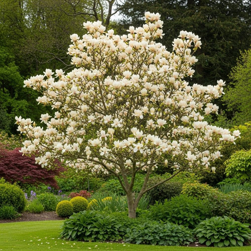 Set of 2 Magnolia Trees Live Plant – Sweetbay Magnolia, 6–12 Inches Tall, Fragrant Magnolia Flowers, Outdoor Planting in Pots, Beautiful Ornamental Trees