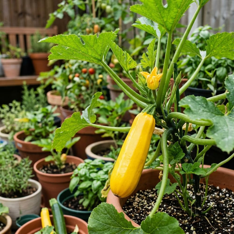 Set 75 Seeds Zucchini Seeds for Planting, Golden Zucchini Seeds, Summer Squash Seed for Indoor Outdoor Planting