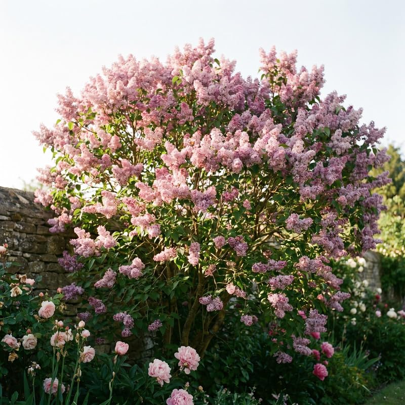 Pink Lilac Plants 12–18" Tall, Well Rooted Live Flowering Lilac Shrubs for Patio, Container and Backyard Landscaping