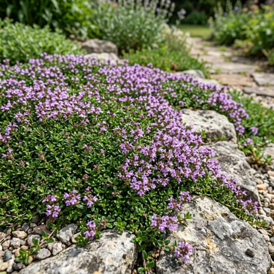 8000 Creeping Thyme Seeds for Planting - Low Growing Ground Cover Herb, Creeping Thyme Plant Seeds for Garden, Landscaping