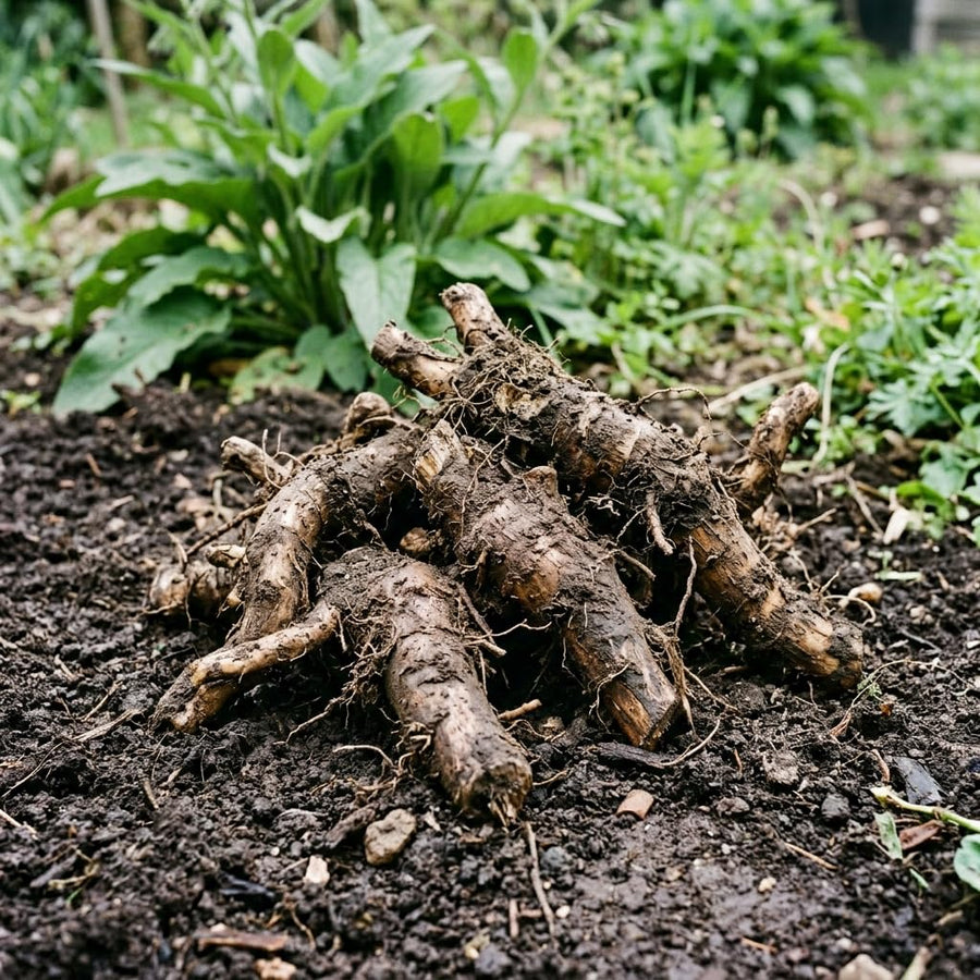 10 Comfrey Root Cuttings, Live Comfrey Plants for Planting, Fast Growing Perennial Herbs for Outdoor Garden