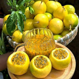 Yellow Passion Fruit Live Plant, 4-8 Inch Tall, Tropical Passion Fruit Vine for Outdoor Garden Planting, No Pot