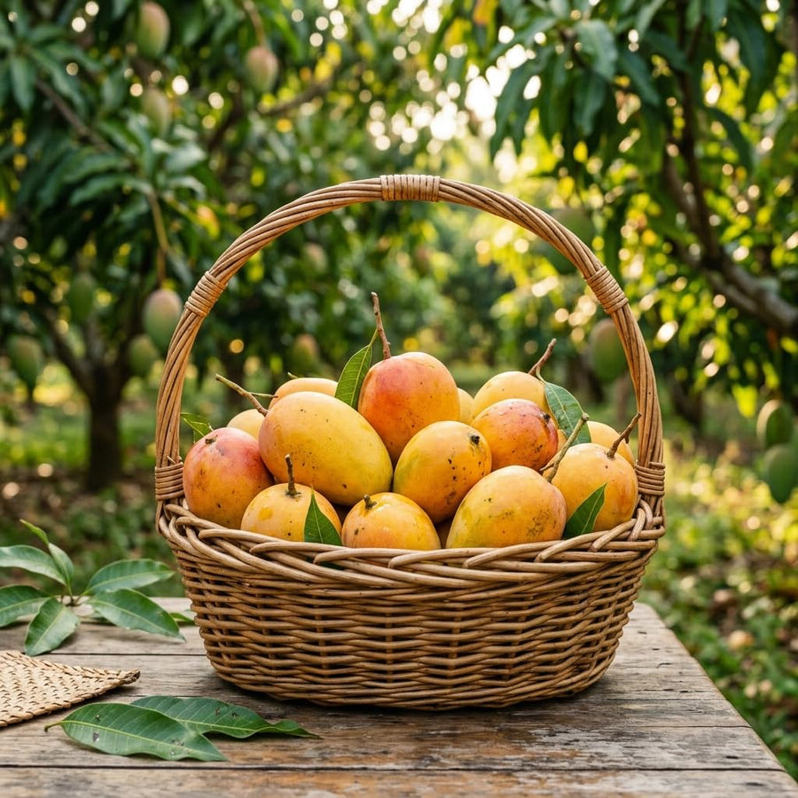 Sweet Mango Tree Live Plant, 22-26'' Tall in Gal Pot, High-Yielding Tropical Fruit Tree for Outdoor Garden Planting