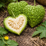 20 Bitter Melon Vegetable Seeds, Bitter Gourd Seeds for Outdoor Planting (Heart)