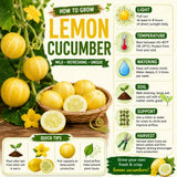 2 Cucumber Plants Live for Planting, Lemon Cucumber Live Plant in 4 Inches Pot, Well Rooted from 6 to 8 Inches Tall for Vegetable Garden, Cucumbers Starter Plant