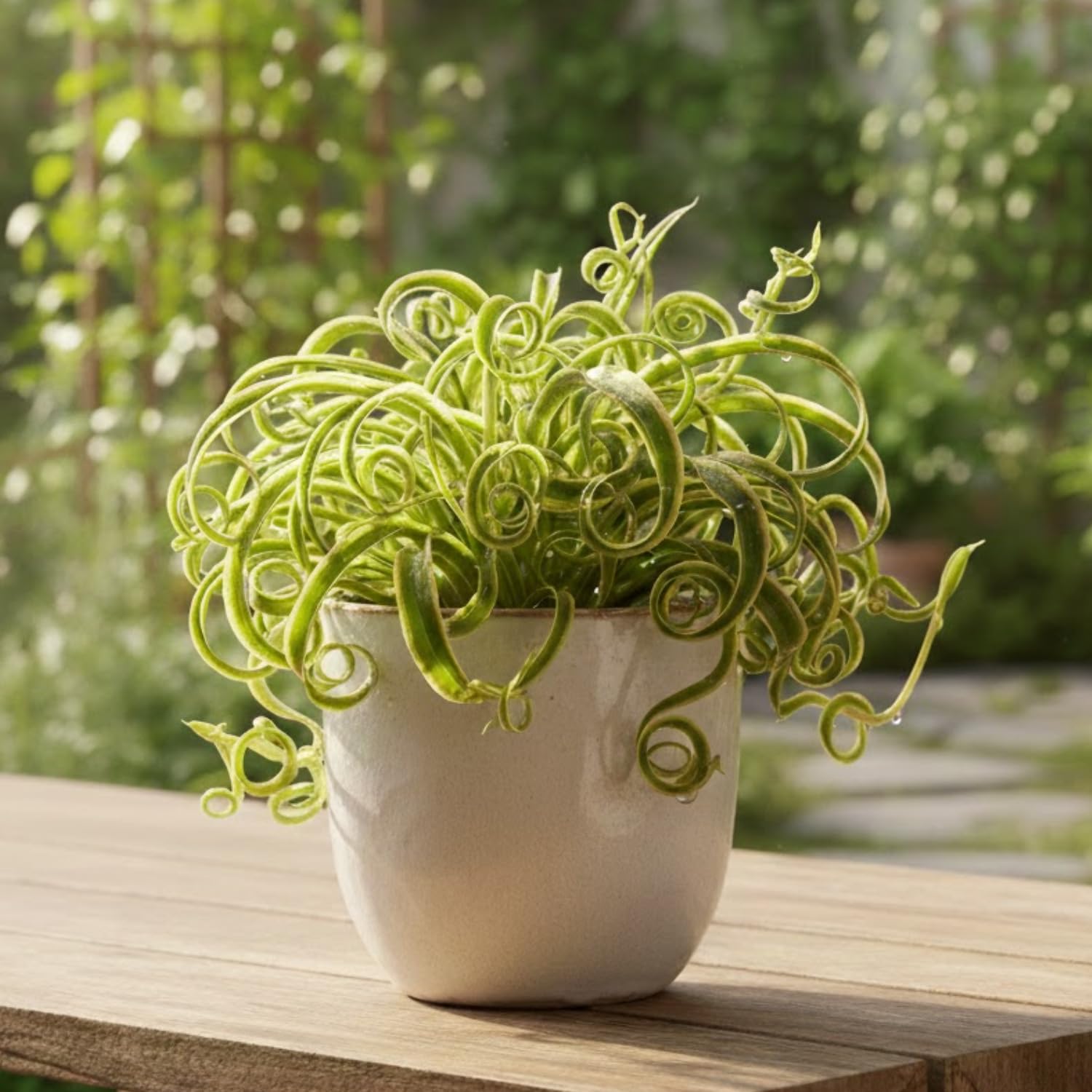 Variegated Spider Plant Live, Trailing Spider Plant for Indoor Outdoor Garden, 2-4 Inches Tall, No Pot