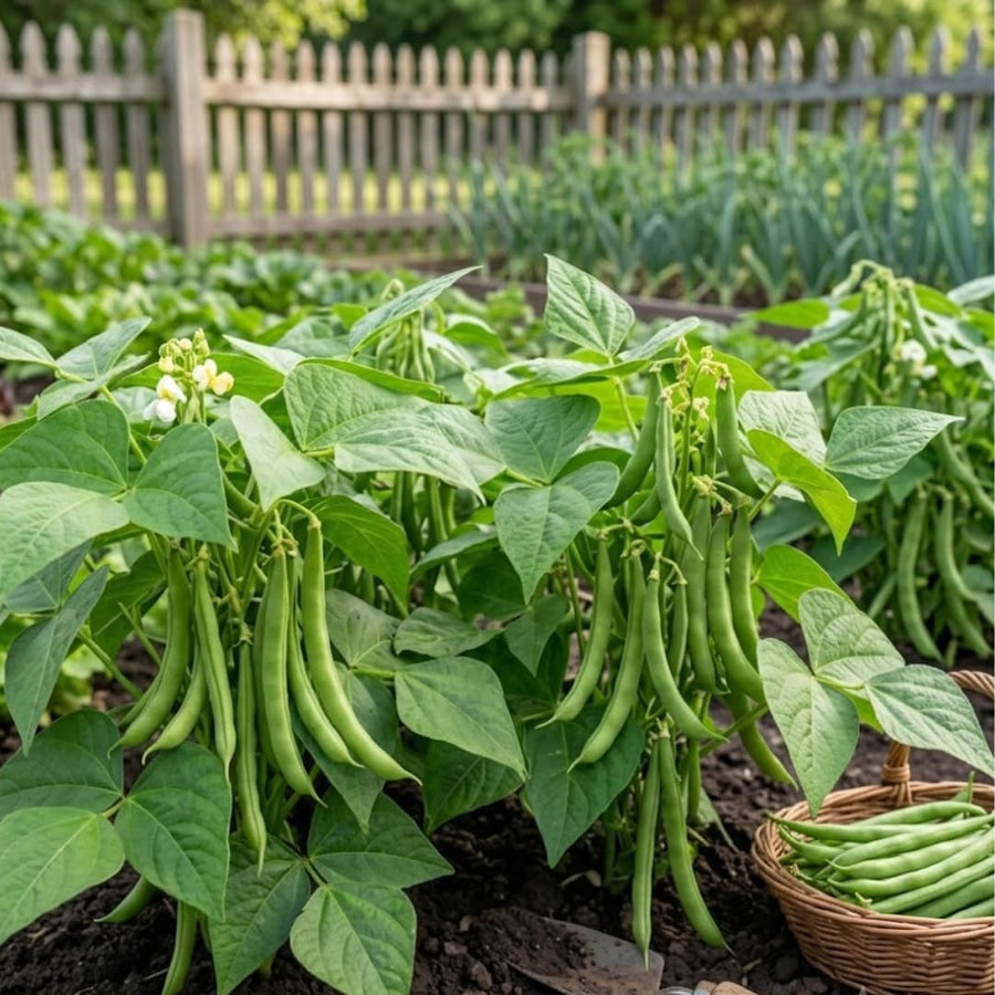 Live Green Beans Plant for Planting, 4 to 6 Inches Tall, Green Bean Vegetable Plant, Ready to Grow Vegetable Plant for Raised Beds and Containers