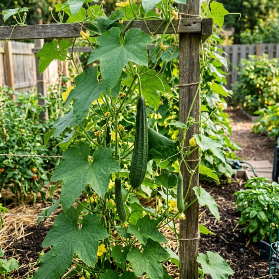 2PPP Luffa Plants Live Plants, Luffa Vegetable Plant 4-8" Tall in 4" Pot, Loofah Plant, Fast Growing Vine Plant, Edible Garden for Growing