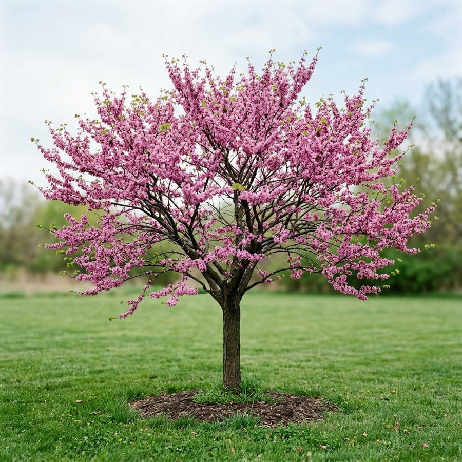 Eastern Redbud Live Plant in Quart Pot, Pink Purple Flowering Tree, Ornamental Redbud Tree for Outdoor Garden