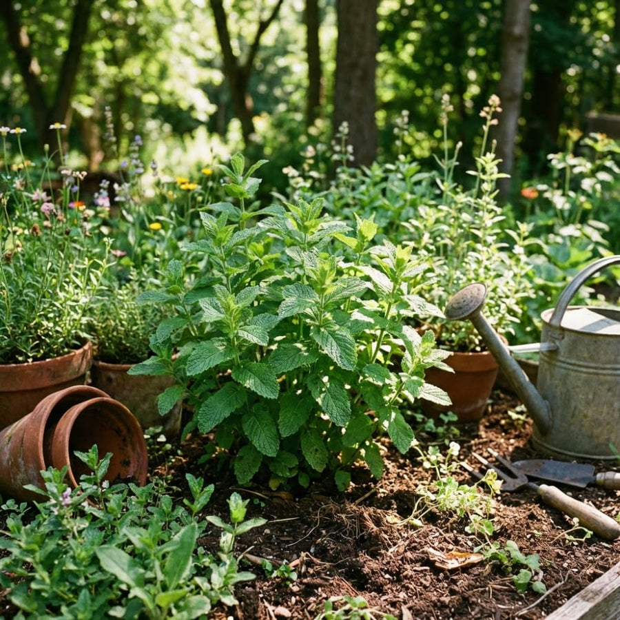 Mojito Mint Plant Live for Planting, Mint Herb Seedlings Well Rooted from 4 to 6 Inches Tall, Fragrant Leaves for Outdoor Garden