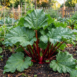 Combo 100 Red Rhubarb Seeds for Planting, Rhubarb Vegetable Seeds for Outdoor Garden Growing