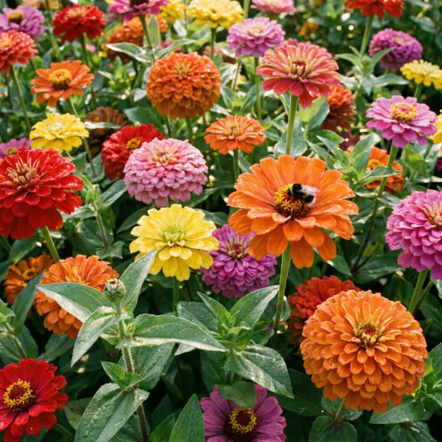Pack of 1000 Zinnia Seeds, Mix Zinnia Seeds for Planting, Colorful Summer Blooms, Long Lasting Annual Flowers for Indoor Outdoor Garden