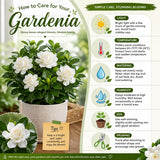 Gardenia Live Plant in 3.5 Inch Pot, 5-7 Inch Tall - Fragrant Blooming Gardenia Bush for Indoor Outdoor Patio Garden, Jasmine Flower Plants