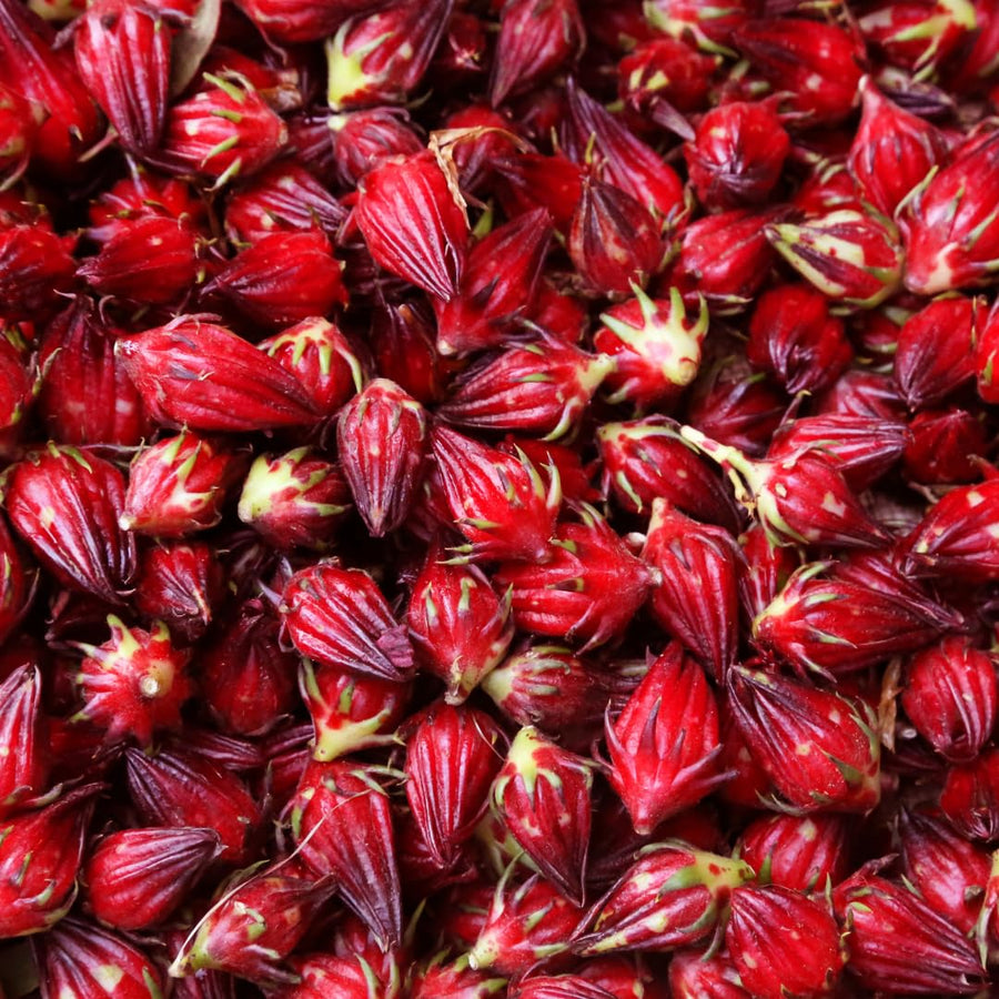 Pack of 50 Roselle Seeds, Hibiscus Sabdariffa Seeds, Herbal Hibiscus Seeds for Outdoor Garden