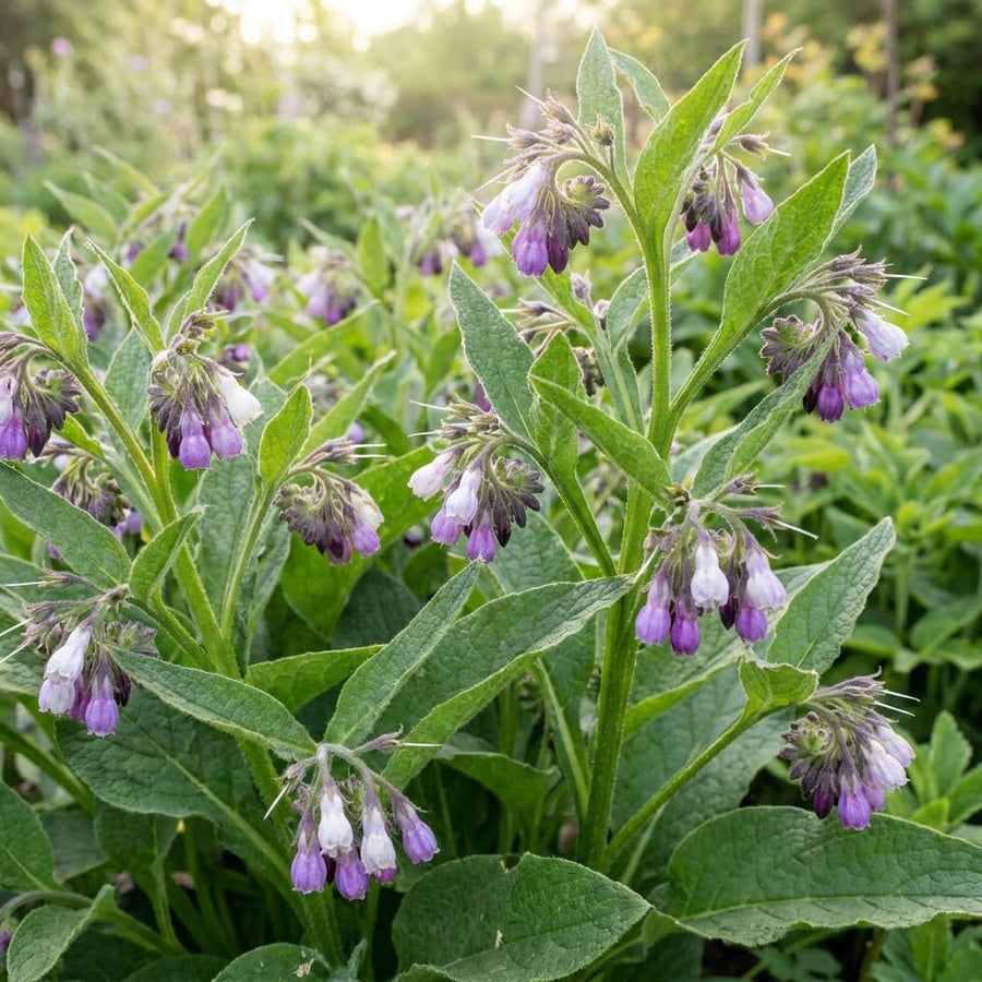 10 Comfrey Root Cuttings, Live Comfrey Plants for Planting, Fast Growing Perennial Herbs for Outdoor Garden