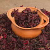 Roselle Hibiscus Plant Live, Red Sorrel Roselle Hibiscus Flowers, 8-12 Inches Tall in Half Gallon Pot, Sabdariffa Roselle Hibiscus Plant for Indoor Outdoor Planting